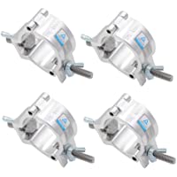 AAPLUS 4 x Truss DJ O-Clamp de Aluminio con Tuerca de Mariposa Accesorio de Truss con Gancho de Abrazadera para Conectar…
